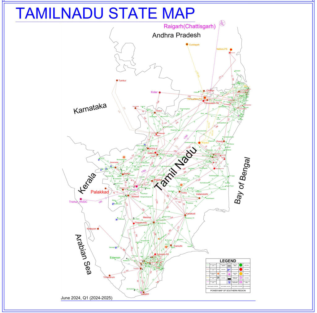 Tamilnadu State Map